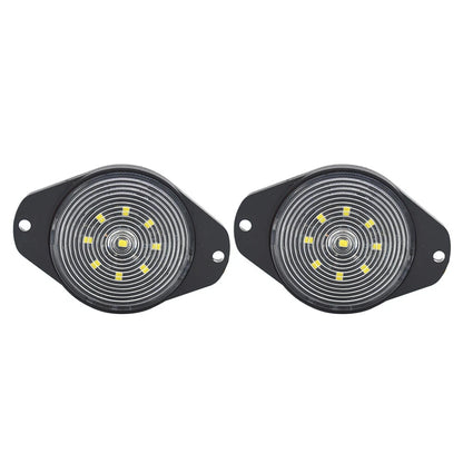 2 x Round 9 LED Side Marker Lights for Car, Bus, Truck, Trailer