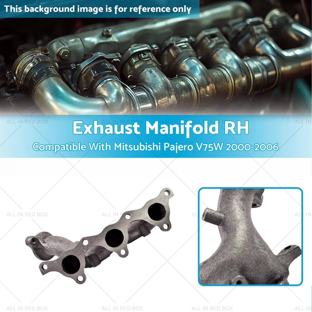Exhaust Manifold RH for Mitsubishi Pajero V75W 3.5 Long Wagon (2000-2006)