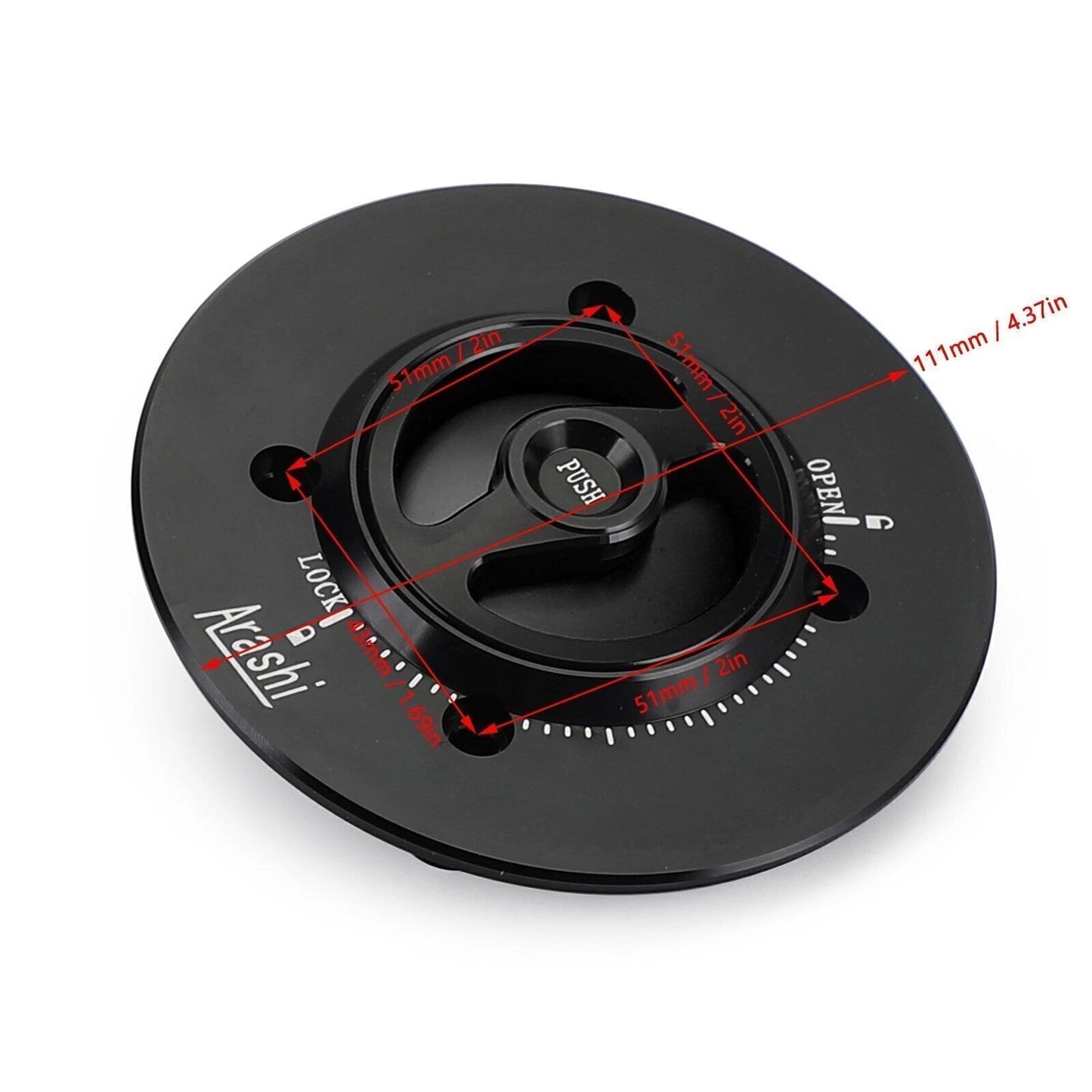 Fuel Tank Cap BLK for Kawasaki Ninja 400, EX 400 (2018-2019)