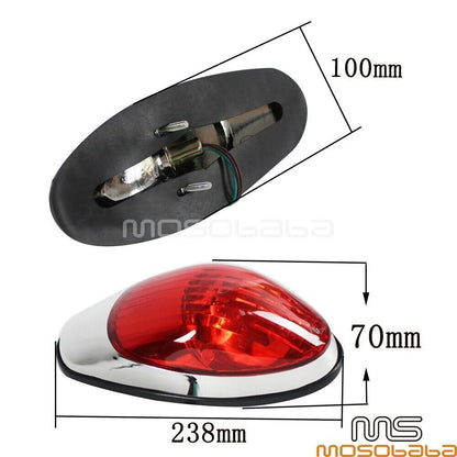 Integrated Brake Tail Light for Honda Suzuki Kawasaki VN800 VN900 VN1500 VN1700