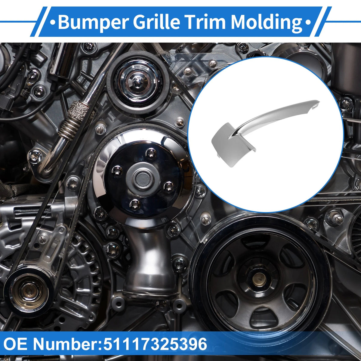Bumper Grille Trim Garnish for BMW F15 X5 (2014-2018)