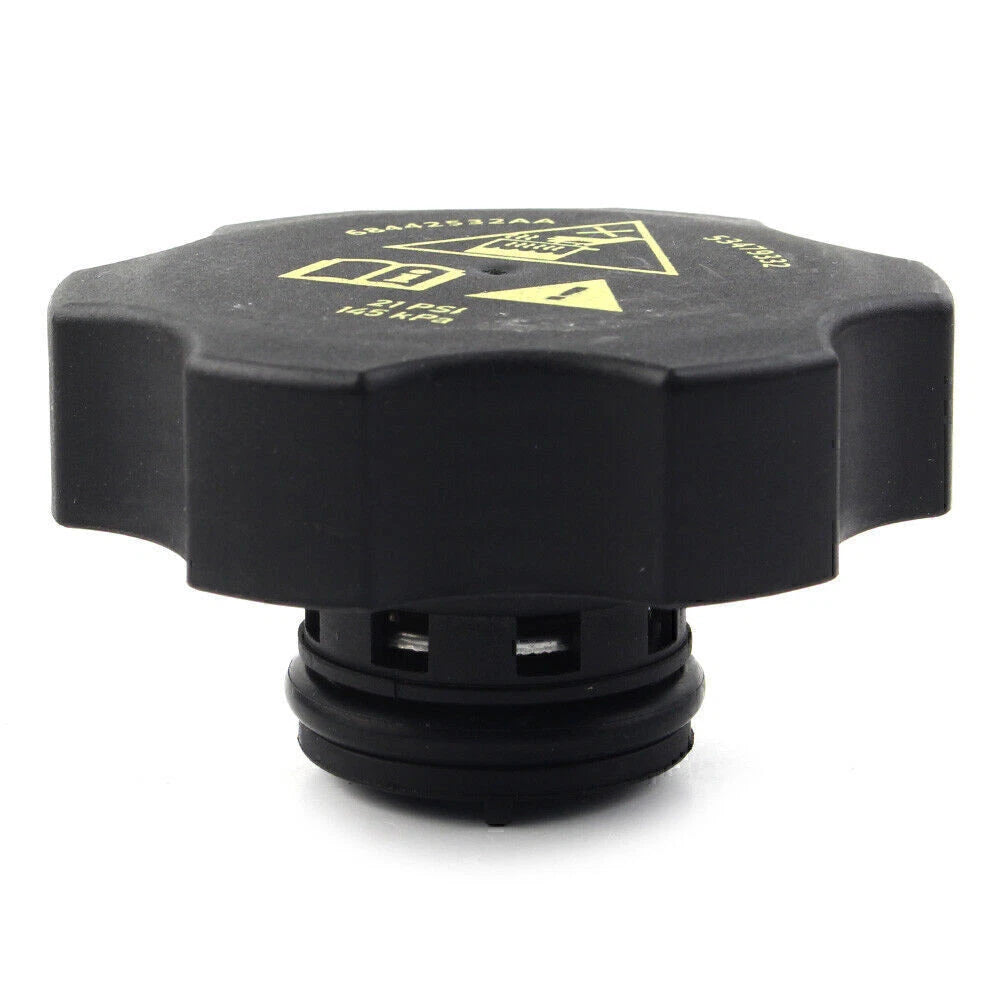 Black Radiator Coolant Recovery Bottle Cap for Dodge Ram (2013-2018)