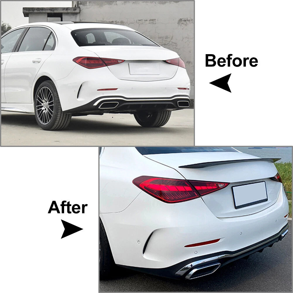 Carbon Fiber Rear Trunk Spoiler Wing for Mercedes-Benz C-Class (2022-2023)