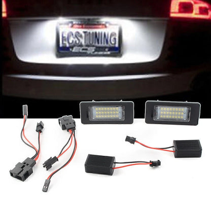 LED License Plate Light 2835 24SMD for Audi A4 A6 C7 Q5 S5 A5 (2013-2018)
