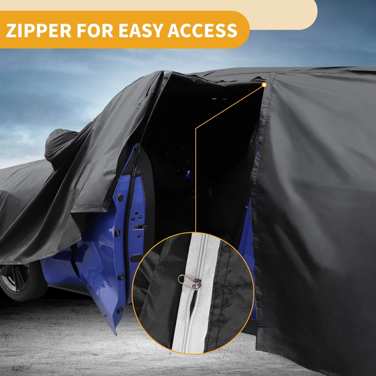Waterproof All Weather Car Cover for Mini Cooper 2DR Black