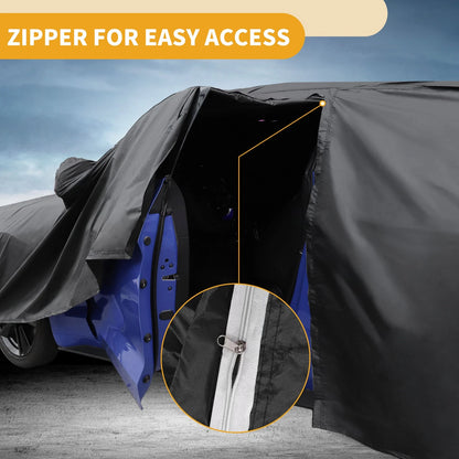 Waterproof All Weather Car Cover for Mini Cooper 2DR Black
