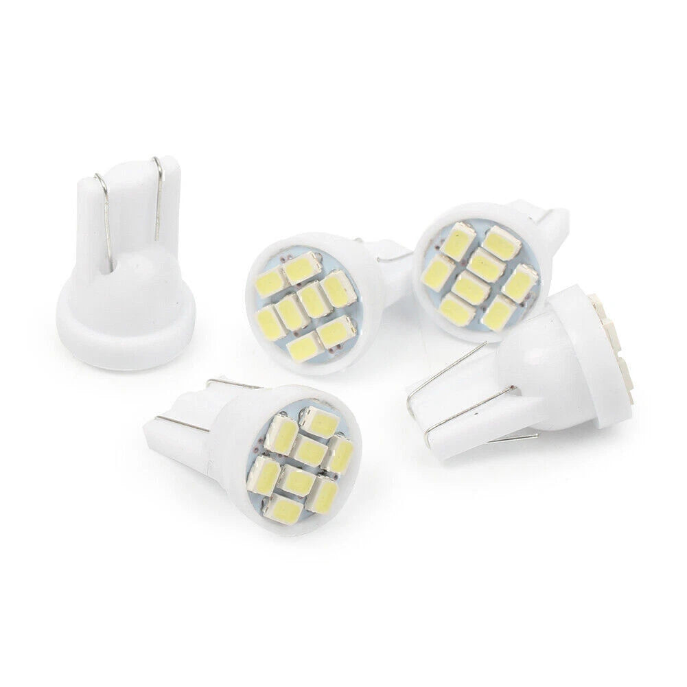 50 x T10 8SMD LED Interior Light Bulbs Super White