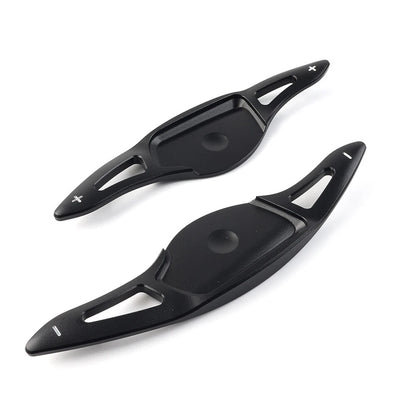 Black Interior Steering Wheel Paddle Shifter Extensions for Hyundai G90