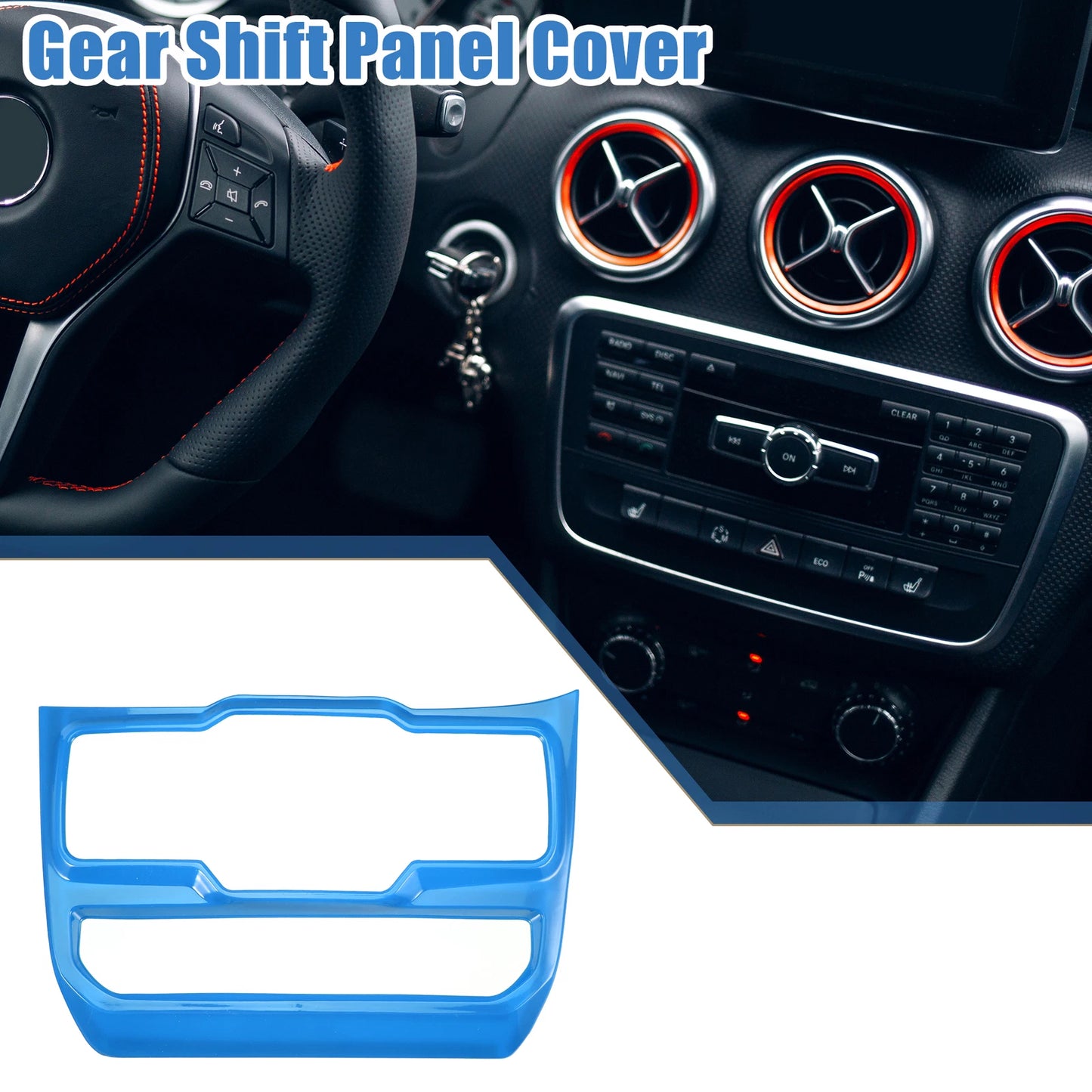 Car Window Control Panel Trim Cover for Jeep Wrangler JL JLU (2018-2022) Blue