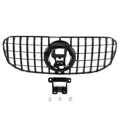 Gloss Black Front Grille with Camera for 2020-2023 Mercedes Benz X167 GLS450 GLS580