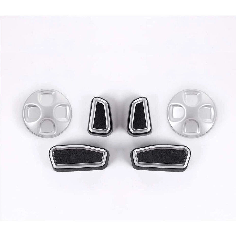6 x ABS Seat Button Trim for Alfa Romeo Giulia/Stelvio (2017–2021)