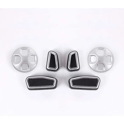 6 x ABS Seat Button Trim for Alfa Romeo Giulia/Stelvio (2017–2021)