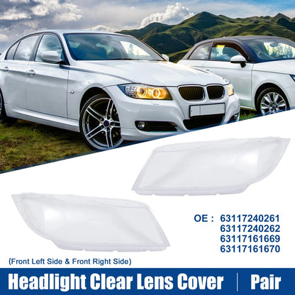 Clear Lens Covers for BMW 3 E90 E91 (2005-2012) - 1 Pair