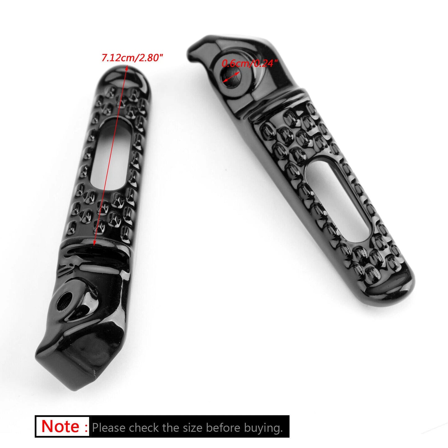 Rear footpegs for Honda CB1000R, CBR600, CBR1000RR, VTR1000S (2008-2023)