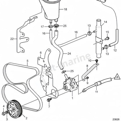 Power Steering Pump for Volvo Penta 3.0L V6/V8