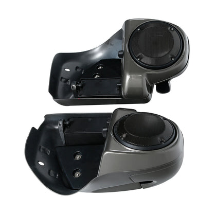 Lower Vented Fairings Speaker Pod for Harley Touring Industrial Gray