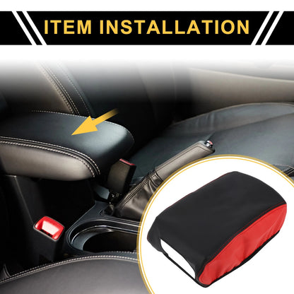 Console Lid Armrest Cover for Jeep Wrangler JK (2011-2017) Black Red
