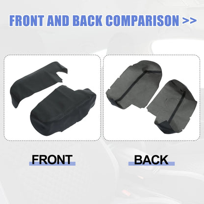 Front Door Armrest Cover Pad for Honda Ridgeline (2006-2014) - 1 Pair Black