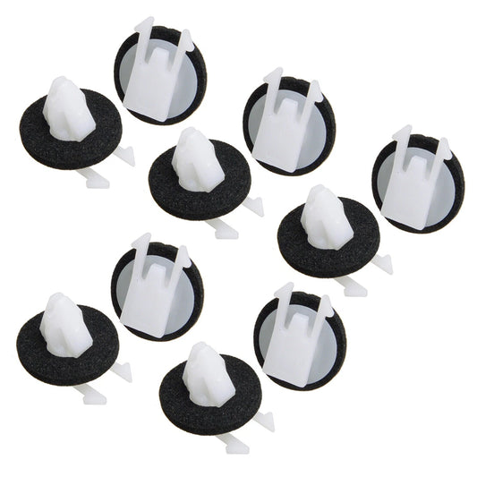 10Pcs Moulding Clips & Sealer for Cadillac Chevrolet
