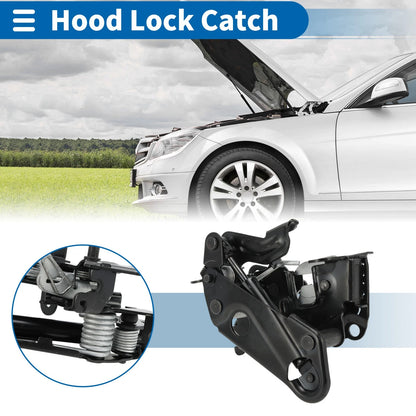 Hood Latch Assembly for BMW 528i Engine Hood Latch Release