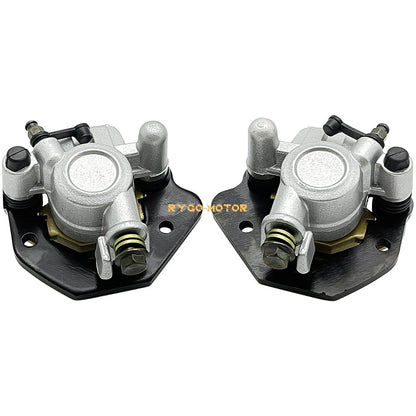 2 x Front Left/Right Calipers & Pads for Kawasaki Lakota 300 KEF300 (1995–2003)