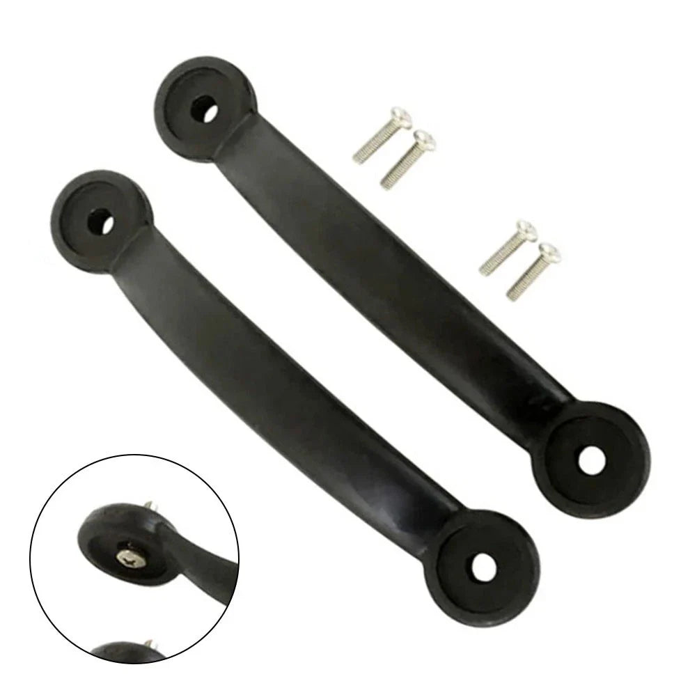 Black PU Plastic Carry Handles Pair for Kayak/Canoe Side Mount