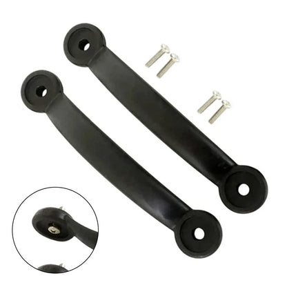 Black PU Plastic Carry Handles Pair for Kayak/Canoe Side Mount