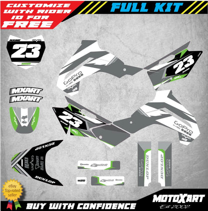 Custom Graphics Full Kit for Kawasaki KLX 140 (2008-2018) SHADES STYLE
