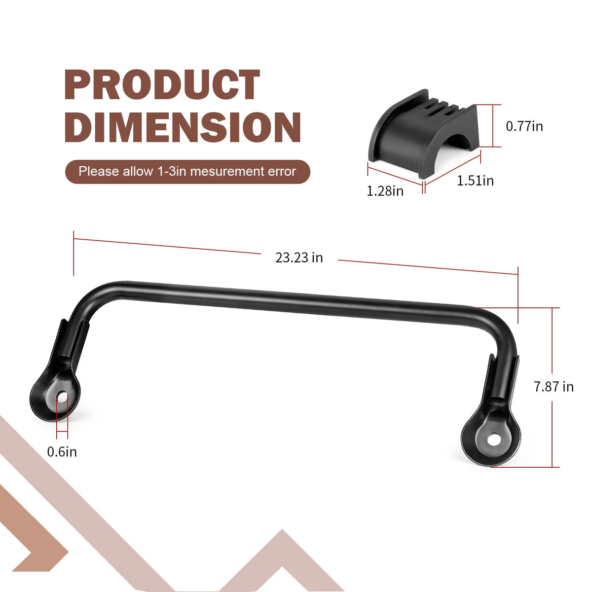 Rear Sway Bar w/ Bushings for Polaris RZR 800 (2008-2014)