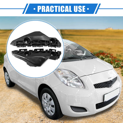 1 Pair Left/Right Bumper Mounting Support Bracket for Toyota Yaris (2007–2012)