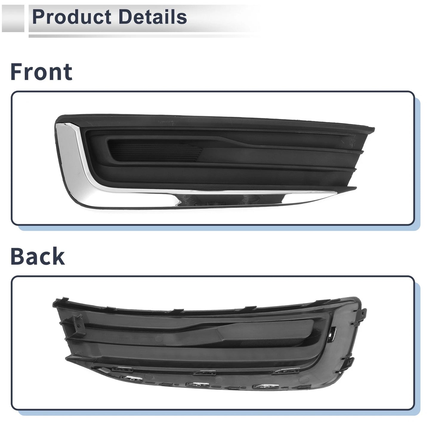 Front Left Fog Light Grill for Ford Taurus (2019-2020)