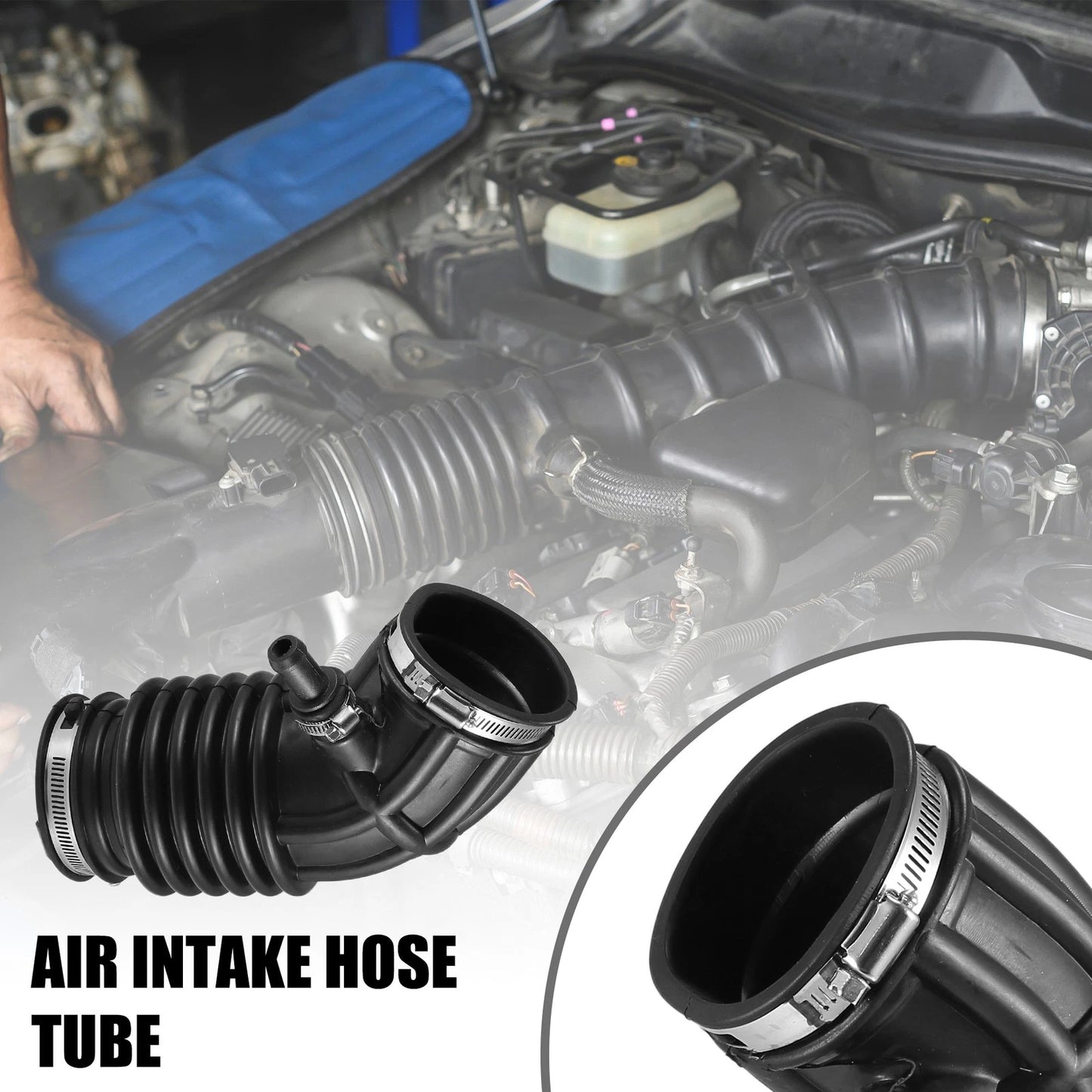 Air Cleaner Intake Hose Tube w/ Clamps for Nissan Altima (2002-2006)