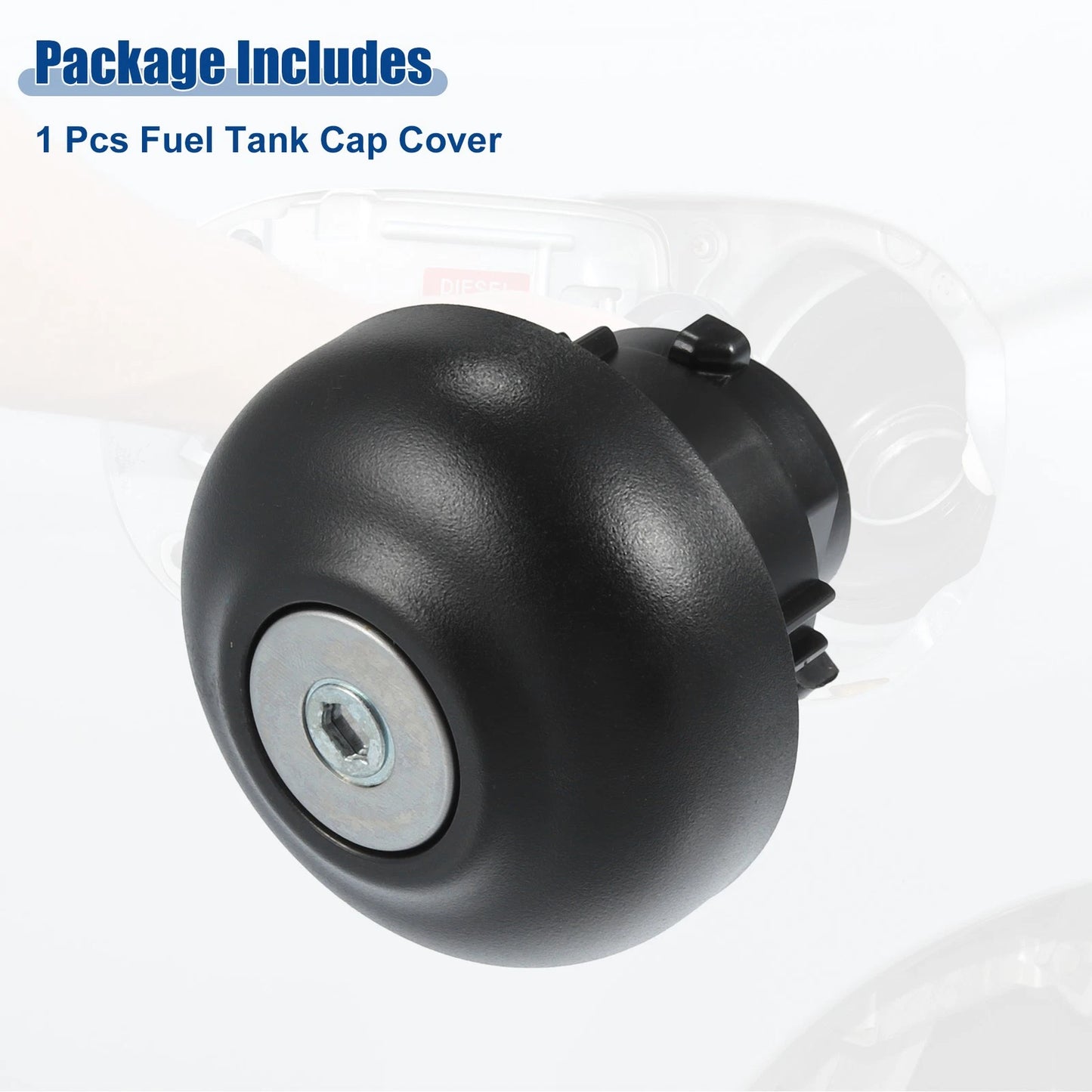 Gas Fuel Tank Cap for Ford Transit (2014-2023) - Replacement Black Cap