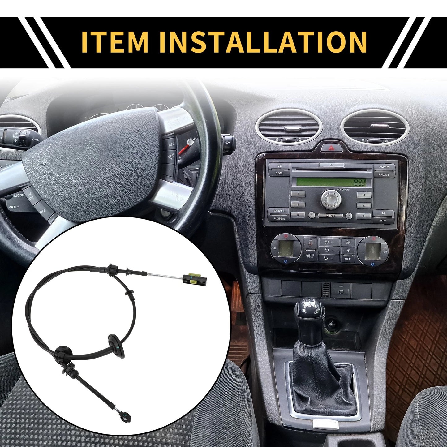 Auto Transmission Gear Shifter Cable for Ford Excursion 5.4L 6.0L 7.3L (2000-2005)
