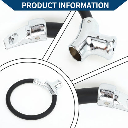 Portable 42cm Anti-Theft Cable Bike Lock for Bicycle - Black