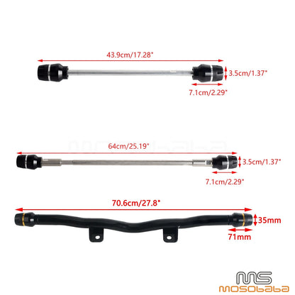 Axle Slider + Bumper Crash Bar for Harley Sportster S RH1250S (2021-2024)