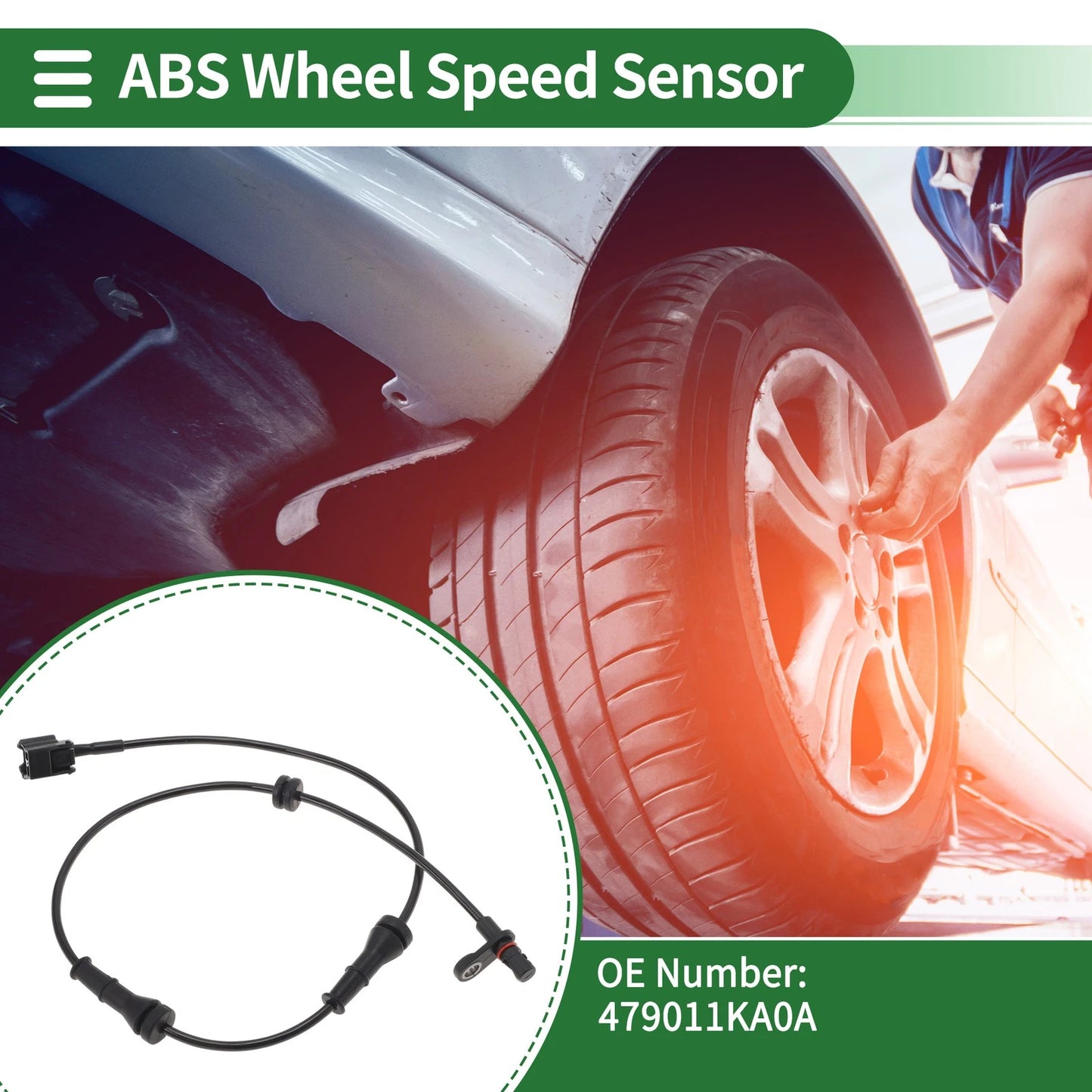 ABS Wheel Speed Sensor for Nissan Juke (2011-2017) Rear Left