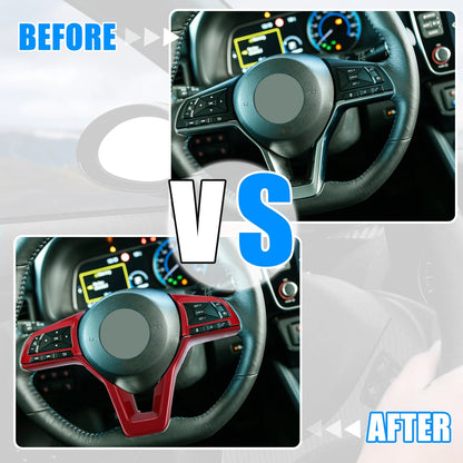 Red ABS Plastic Steering Wheel Cover for Nissan Altima (2019-2022)