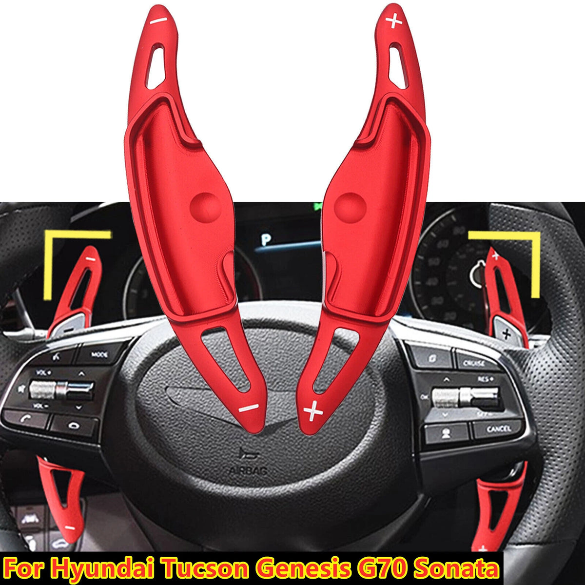 Shift Paddle Steering Wheel Shifter Extend for Hyundai Tucson Genesis G70 Sonata
