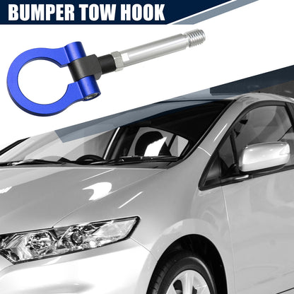 Blue Round Front Rear Bumper Trailer Ring Eye Towing for Honda Fit (2009-2014)