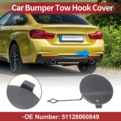 Rear Tow Hook Cover for BMW 428i (2014-2016) - Grey 1 Pcs