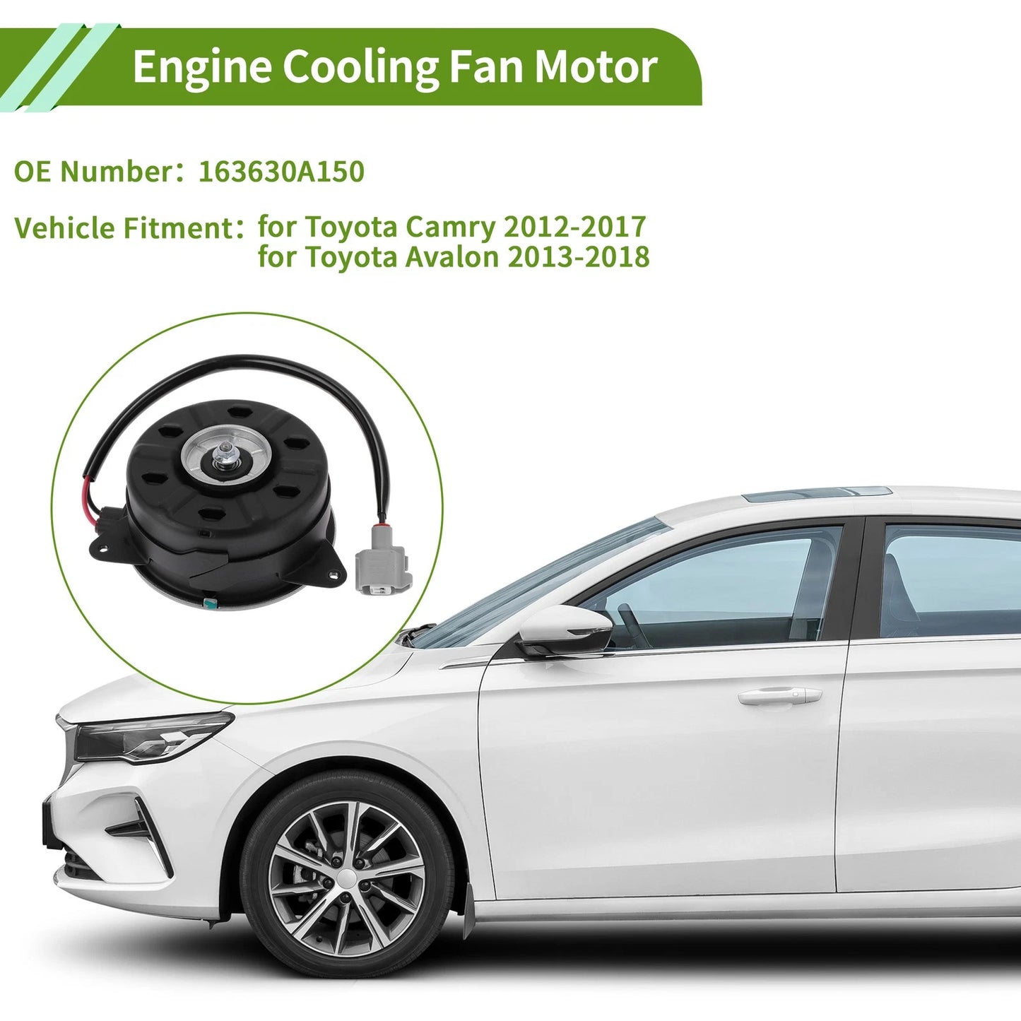 1 Pc Radiator Fan Motor for Toyota Camry (2012-2017)