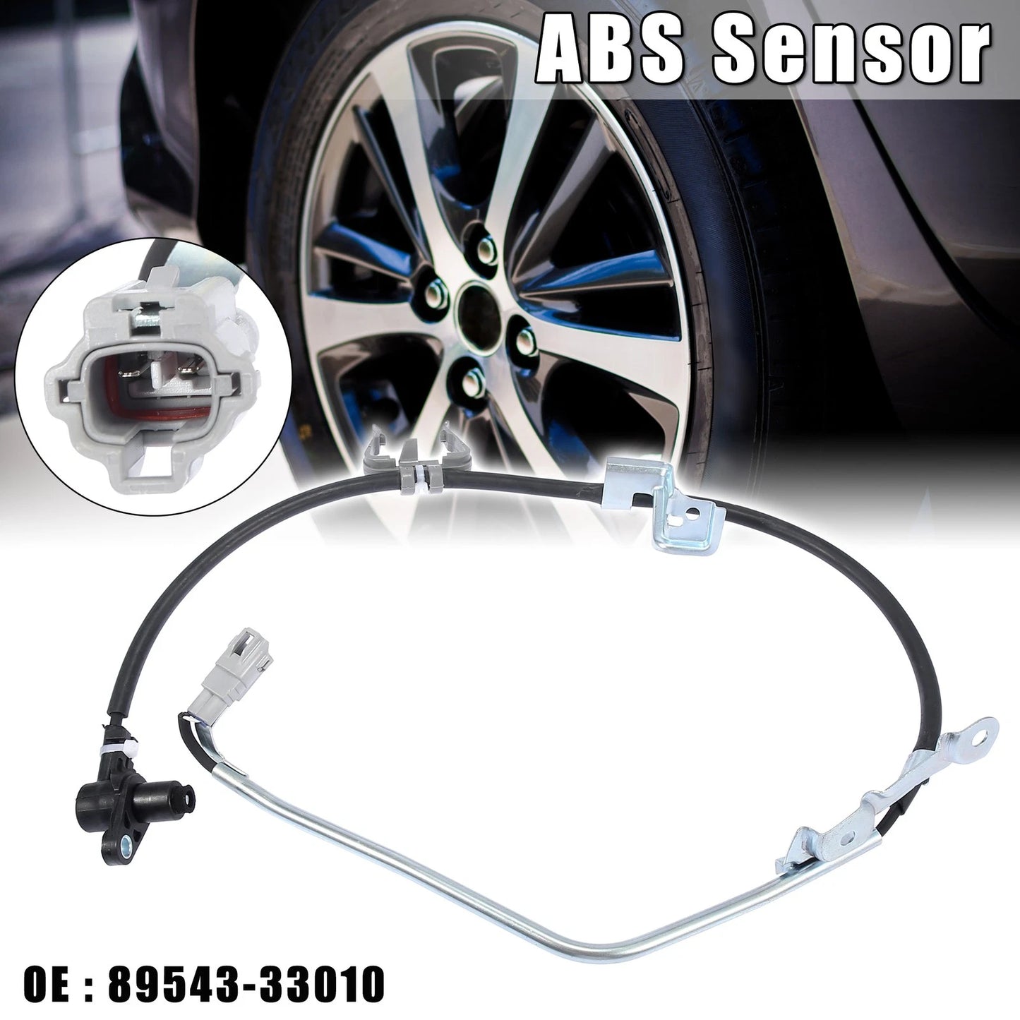 Front Left ABS Wheel Speed Sensor for Toyota Camry, Avalon, Lexus (2002-2023)