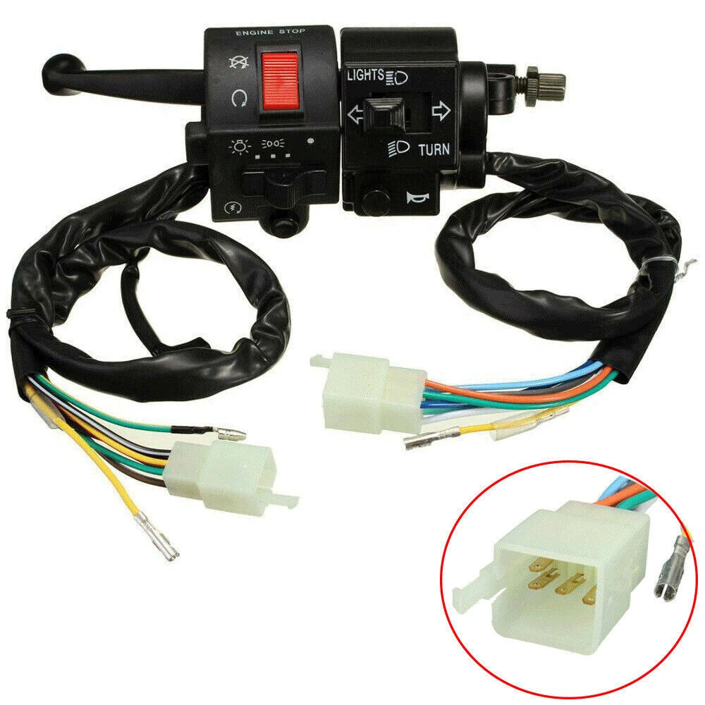7/8 Handlebar Start Switch 12V Headlight Horn Turn Signal
