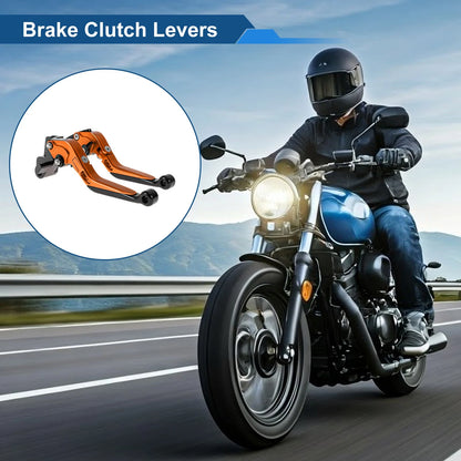 Brake Clutch Lever Orange Black for Kawasaki VERSYS 650