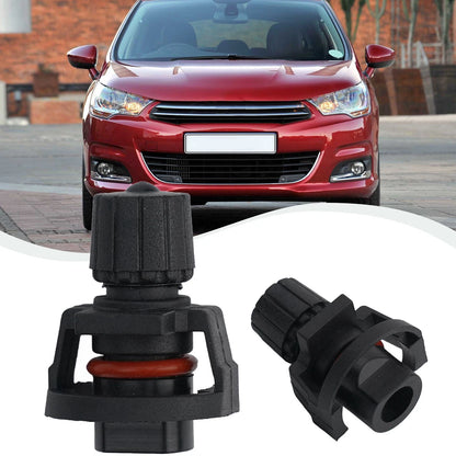 Car Coolant Thermostat Drain Cap Flange Black