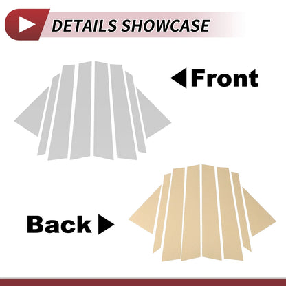 8 x Door Pillar Window Trim for Infiniti FX35 FX45 (2003 - 2008)