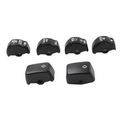 6x Handlebar Control Switch Cap Button for Harley Sportster Iron 883 1200