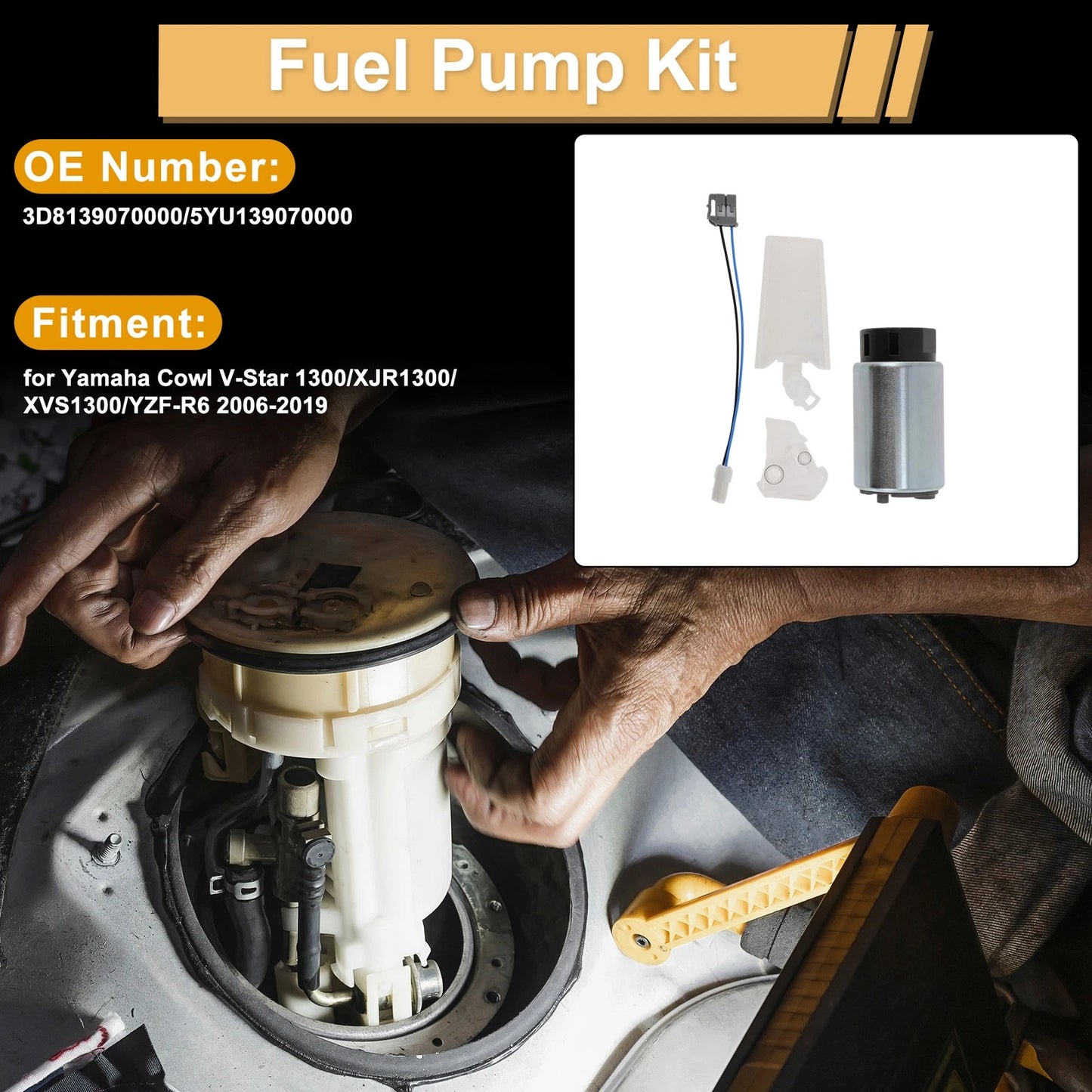Fuel Pump for Yamaha V-Star 1300/XJR1300/XVS1300 (2006–2019)