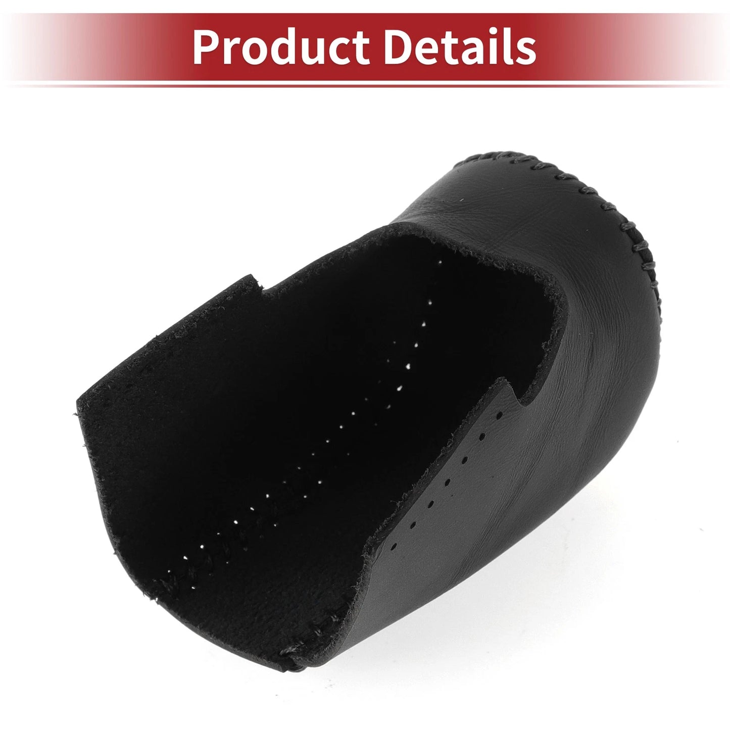 Gear Shift Knob Cover for Honda HR-V 2023-2024 Black Faux Leather